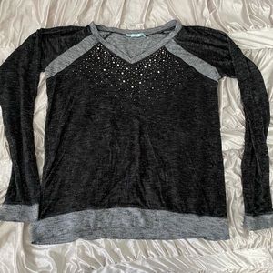 Maurices sweater with rhinestones